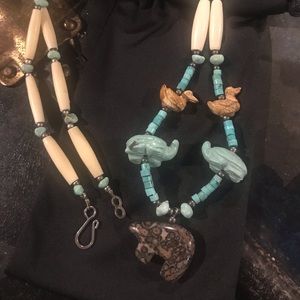 Native American Fetish Necklace.
